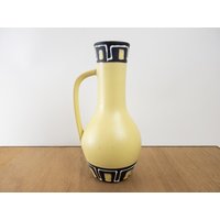 West German Vase - Keramik Lemon Yellow Von Carstens Tönnieshof Pottery Form 699-25 von CurialVintage