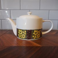 Vintage Kathie Winkle Lemongrove Teekanne von CurioCatVintage