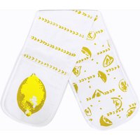 Doppelter Topfhandschuh Mit Zitronen-Siebdruck Aus Panama-Baumwolldrell Verleiht Einen Pikanten Geschmack. Designed Von Curious Lions Und von CuriousLions