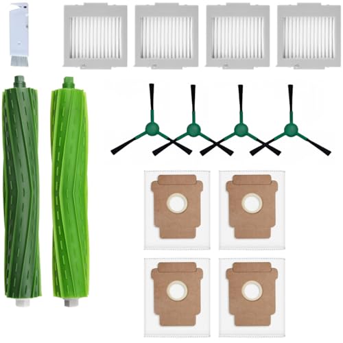 13 Packungen Zubehör-Set, kompatibel mit iRobot Roomba Max 705 Vac/Plus 504 Vac Roboter-Staubsauger, Ersatzteile enthalten 1 Hauptbürste, 4 Seitenbürsten, 4 Staubbeutel, 4 Filter und 1 13 Packungen Zubehör-Set, kompatibel mit iRobot Roomba Max 705 Vac/Plus 504 Vac Roboter-Staubsauger, Ersatzteile enthalten 1 Hauptbürste, 4 Seitenbürsten, 4 Staubbeutel, 4 Filter und 1 von Curlingooㅤㅤ