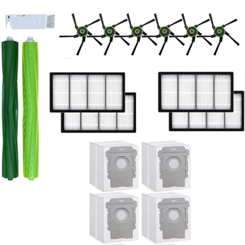 16-teiliges Zubehör-Set, kompatibel mit iRobot Roomba S9 9150 S9+S9 Plus 9550 Serie Staubsauger, Ersatzteile enthalten 2 Hauptbürsten, 4 Hepa-Filter, 6 Seitenbürsten und 4 Staubbeutel 16-teiliges Zubehör-Set, kompatibel mit iRobot Roomba S9 9150 S9+S9 Plus 9550 Serie Staubsauger, Ersatzteile enthalten 2 Hauptbürsten, 4 Hepa-Filter, 6 Seitenbürsten und 4 Staubbeutel von Curlingooㅤㅤ