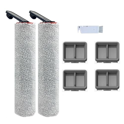 Ersatz-HEPA-Filter, Rollbürste, kompatibel mit DREAME H12 Pro FlexReach / H15 Pro schnurlosem Staubsauger-Zubehör, nasse und trockene Teile – 2 Rollen-Hauptbürsten und 4 HEPA-Filter Ersatz-HEPA-Filter, Rollbürste, kompatibel mit DREAME H12 Pro FlexReach / H15 Pro schnurlosem Staubsauger-Zubehör, nasse und trockene Teile – 2 Rollen-Hauptbürsten und 4 HEPA-Filter von Curlingooㅤㅤ