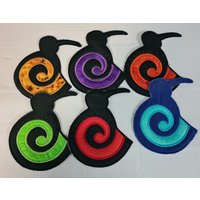 Set Mit 4/6 Neuseeland Koru Kiwi Untersetzern/Bestickte Untersetzer von CurlyBugsCrafts