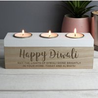 Personalisierte Diwali Triple Teelichtbox - Geschenk Teelicht von CurlyMangoGifts