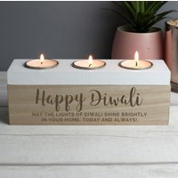 Personalisierte Diwali Triple Teelichtbox - Geschenk Teelicht Personalisierte Diwali Triple Teelichtbox - Geschenk Teelicht von CurlyMangoGifts