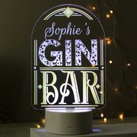 Gin Bar Light - Personalisiertes Led Licht Nachtlicht Farbwechsel von CurlyMangoGifts