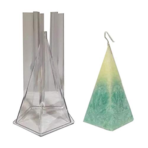 Kerzenformen zum Gießen Pyramide Kunststoff Kerzengießform Aroma Gips Seife Formen Werkzeuge Hausgemachte Handwerk Topf Handwerk Formen Box zur Herstellung von Kerzen von Currentiz