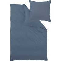 Curt Bauer Bettwäsche "Uni-Mako-Satin aus 100% Baumwolle, Bett- und Kopfkissenbezug mit Reißverschluss, pflegeleicht, STANDARD 100 by OEKO-TEX und Made in Green zertifiziert, auch ganzjährig geeignet, edle Haptik", (2 tlg.) von Curt Bauer