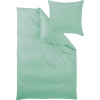 Curt Bauer Bettwäsche "Uni-Mako-Satin aus 100% Baumwolle, Bett- und Kopfkissenbezug mit Reißverschluss, pflegeleicht, STANDARD 100 by OEKO-TEX und Made in Green zertifiziert, auch ganzjährig geeignet, edle Haptik", (2 tlg.) von Curt Bauer