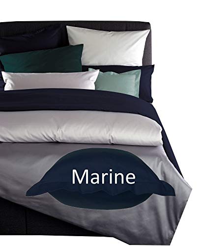 Curt Bauer Mako Satin Bettwäsche Uni Größe 135x200+80x80 cm Farbe Marine von Curt Bauer