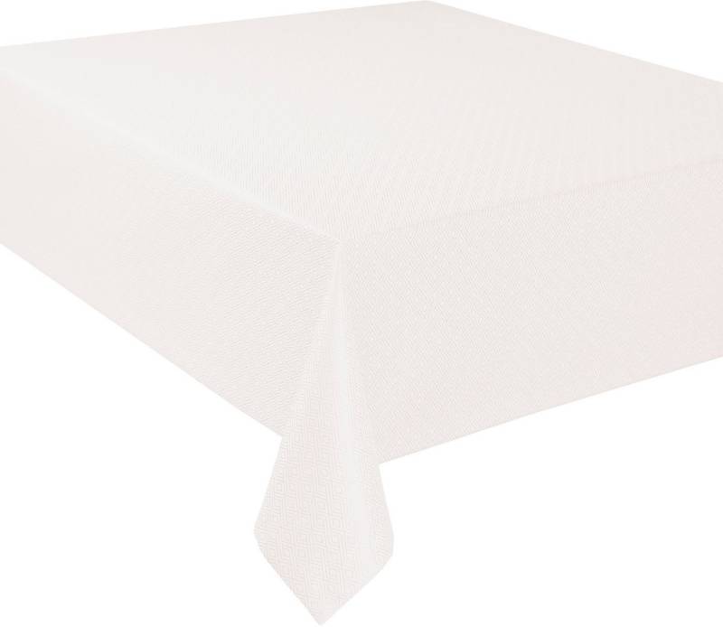 Curt Bauer Tischdecke 3947 Riga, mit Rautenmotiv, Damast-Tischwäsche (1-tlg), aus 59% Baumwolle, 41% Polyester, merzerisiert, mit Fleckschutz von Curt Bauer