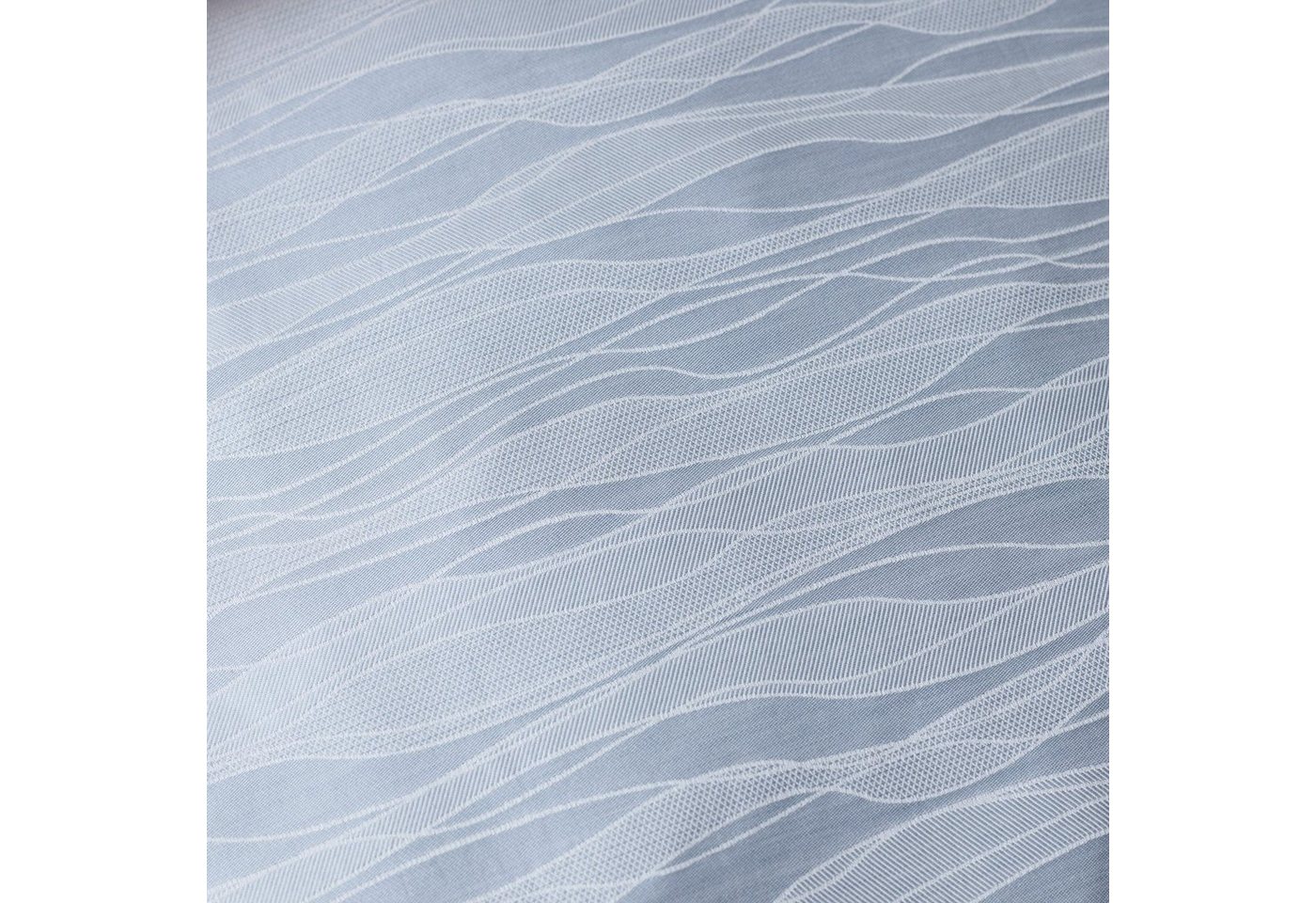 Kissenhülle Mako-Brokat-Damast Silence aqua 80 cm x 80 cm, Curt Bauer (1 Stück) von Curt Bauer