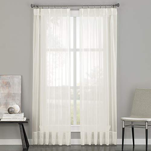 Curtainworks SOHO Voile Sheer Pinch Falte Vorhang Panel, grau, 29 by 120" von Curtainworks