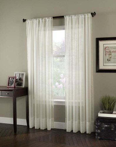 Curtainworks SOHO Voile Vorhang Panel, grau, 59 by 95 Inches von Curtainworks