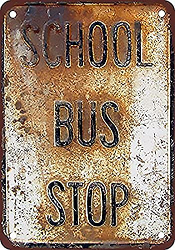Curteny Vintage Metall-Blechschild Blechschilder Schule Bus Stop Vintage Metall-Blechschilder Home Bar Shop Dekorationen Kaffeeschild Geschenk 14 x 20 cm Curteny Vintage Metall-Blechschild Blechschilder Schule Bus Stop Vintage Metall-Blechschilder Home Bar Shop Dekorationen Kaffeeschild Geschenk 14 x 20 cm von Curteny