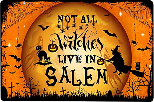 Metallposter, Halloween-Willkommensschild für Hexen, Garten, "The Witch Is In", Vintage-Blechschild für Männer und Frauen, Wanddekoration für Bars, Restaurants, Cafés, Pubs, 14 x 20 cm Metallposter, Halloween-Willkommensschild für Hexen, Garten, "The Witch Is In", Vintage-Blechschild für Männer und Frauen, Wanddekoration für Bars, Restaurants, Cafés, Pubs, 14 x 20 cm von Curteny