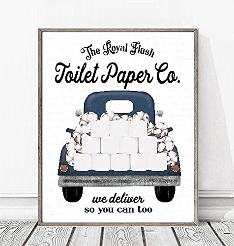 The Royal Flush Toilet Navy Truck Lustiges freches Metall-Blechschild Retro Vintage Bauernhof Badezimmer Bar Wanddekoration Plakette 20,3 x 30,5 cm The Royal Flush Toilet Navy Truck Lustiges freches Metall-Blechschild Retro Vintage Bauernhof Badezimmer Bar Wanddekoration Plakette 20,3 x 30,5 cm von Curteny