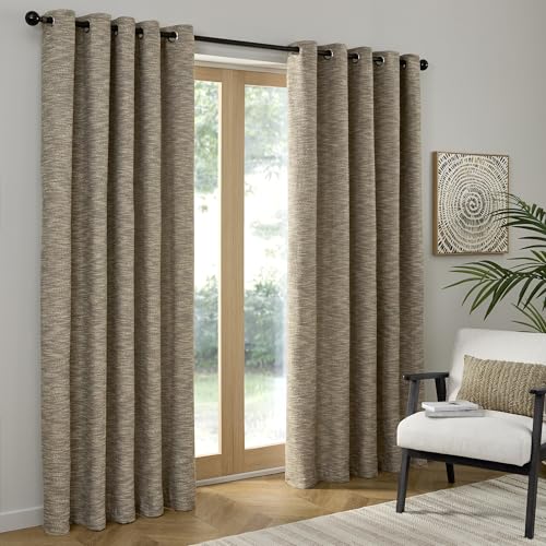 Curtina Talon Ösenvorhänge, Wohnzimmer, 229 x 229 cm, Natur, 100% recyceltes Polyester, Lichtfilterung, strukturiertes Jacquardgewebe Curtina Talon Ösenvorhänge, Wohnzimmer, 229 x 229 cm, Natur, 100% recyceltes Polyester, Lichtfilterung, strukturiertes Jacquardgewebe von Curtina