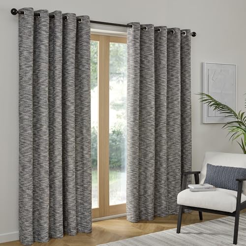 Curtina Talon Ösenvorhänge Wohnzimmer 168x183 cm Blau 100% Recyceltes Polyester Lichtfilterung, Strukturierte Jacquard-Webart Curtina Talon Ösenvorhänge Wohnzimmer 168x183 cm Blau 100% Recyceltes Polyester Lichtfilterung, Strukturierte Jacquard-Webart von Curtina