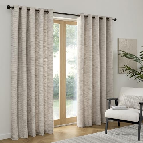 Curtina Talon Ösenvorhänge Wohnzimmer 229x229 cm Grau 100% Recyceltes Polyester Lichtfilterung, Strukturierte Jacquard-Webart Curtina Talon Ösenvorhänge Wohnzimmer 229x229 cm Grau 100% Recyceltes Polyester Lichtfilterung, Strukturierte Jacquard-Webart von Curtina