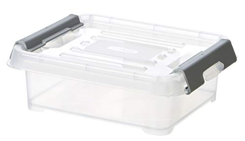 Curver Box Andy Plus 1,2 l + Graue Clips mit Deckel, transparent Curver Box Andy Plus 1,2 l + Graue Clips mit Deckel, transparent von Curver