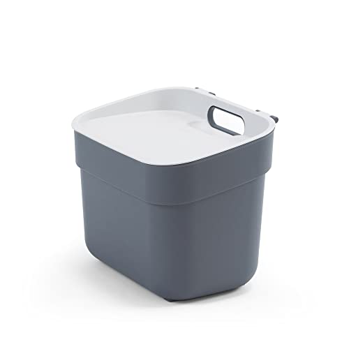 CURVER Ready to Collect Recycling-Mülleimer, 5 l, Dunkelgrau von CURVER