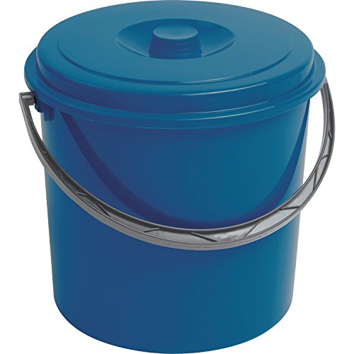 Curver 12L Eimer mit Deckel Mehrzweckeimer Blau von Curver