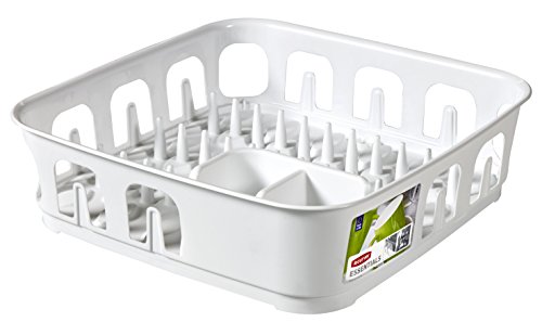 Curver 223903 Quadratisches Abtropfgestell für 12 Teller, Kunststoff, Weiß, 40 x 40 x 11 cm Curver 223903 Quadratisches Abtropfgestell für 12 Teller, Kunststoff, Weiß, 40 x 40 x 11 cm von Curver