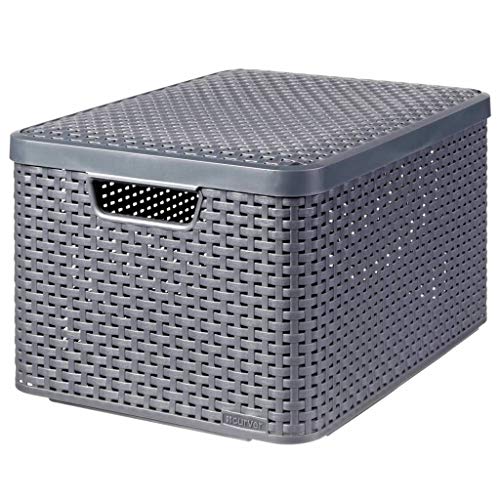 Curver 3-er Set STYLE Box L mit Deckel anthrazit Curver 3-er Set STYLE Box L mit Deckel anthrazit von Curver