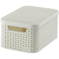 3-er Set STYLE Box S mit Deckel creme von Curver