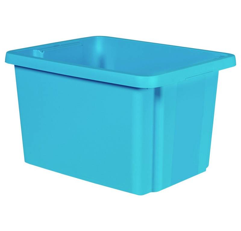 Curver Aufbewahrungsbox Curver 225501 Drehstapelbehälter ESSENTIALS Drehstapelbox 26L, blau s von Curver