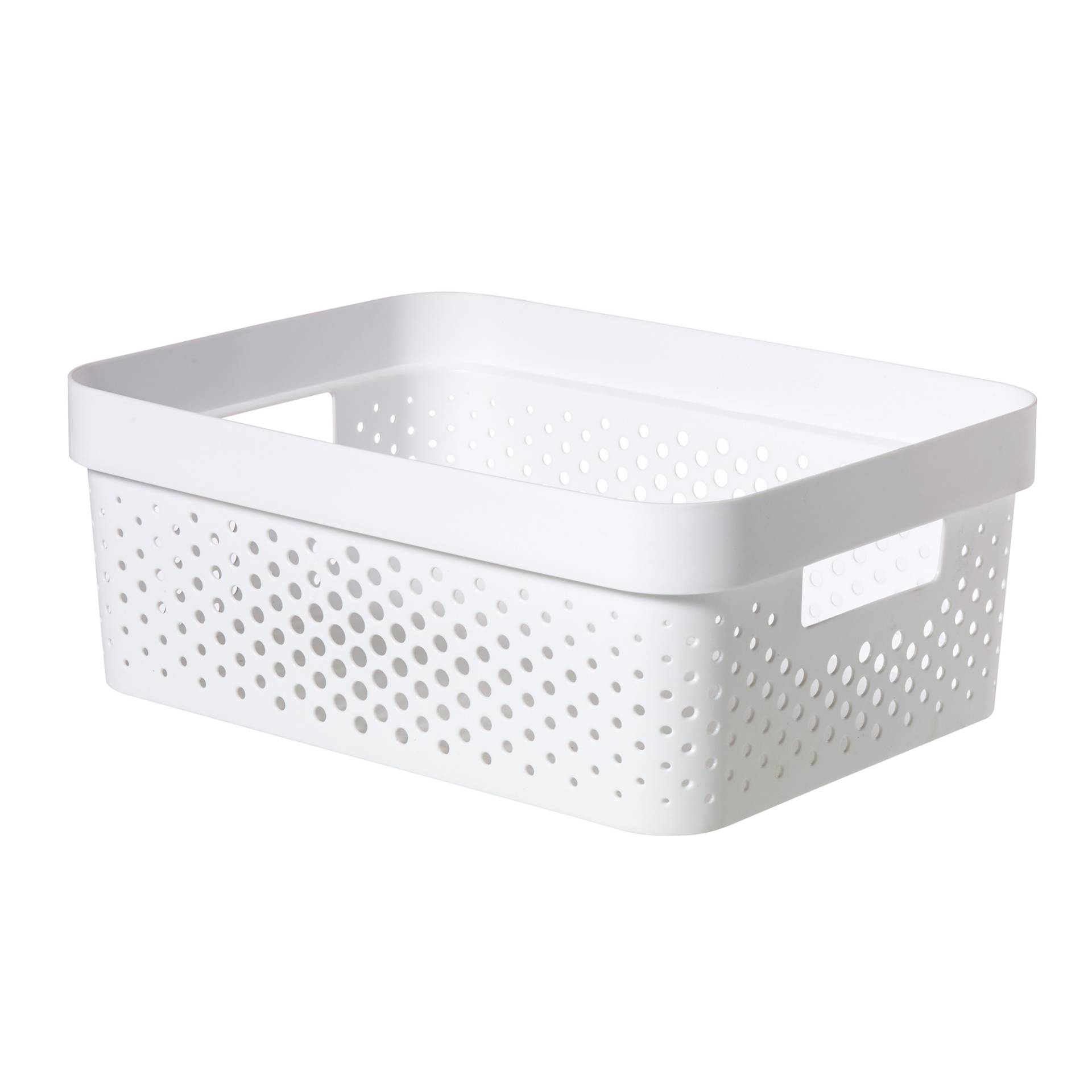 Curver Aufbewahrungskorb 'Infinity Recycling' weiß 27 x 36 x 14 cm, mit Lochmuster Curver Aufbewahrungskorb 'Infinity Recycling' weiß 27 x 36 x 14 cm, mit Lochmuster von Curver