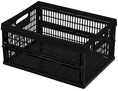 Curver Caja plegable Klappbox, Plastic, Schwarz, 47 x 34.5 x 24 cm von Curver