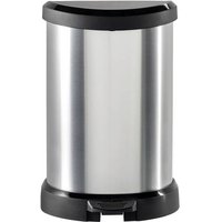 Curver DECO Bin 240568 Mülleimer 15l (B x H x T) 303 x 448 x 268mm Silber, Schwarz 1St. von Curver