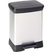 Curver DECO Bin 240638 Mülleimer 30l (B x H x T) 390 x 510 x 290mm Silber, Schwarz 1St. von Curver