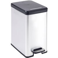 Curver DECO Bin 240639 Mülleimer 25l (B x H x T) 250 x 450 x 420mm Silber, Schwarz 1St. von Curver