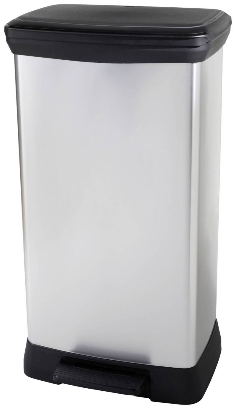 Curver Deco bin metalics 254620 Mülleimer 46 l 407 x 749 x 307 mm Mülltonne von Curver