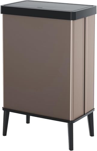 Curver Verto High 54L Mülleimer mit Push Deckel, optimal für Küche, einfache Sortierung, schlankes Design, mit Füßen, rosa, 26,5 x 43,5 x 68,7 cm Curver Verto High 54L Mülleimer mit Push Deckel, optimal für Küche, einfache Sortierung, schlankes Design, mit Füßen, rosa, 26,5 x 43,5 x 68,7 cm von Curver