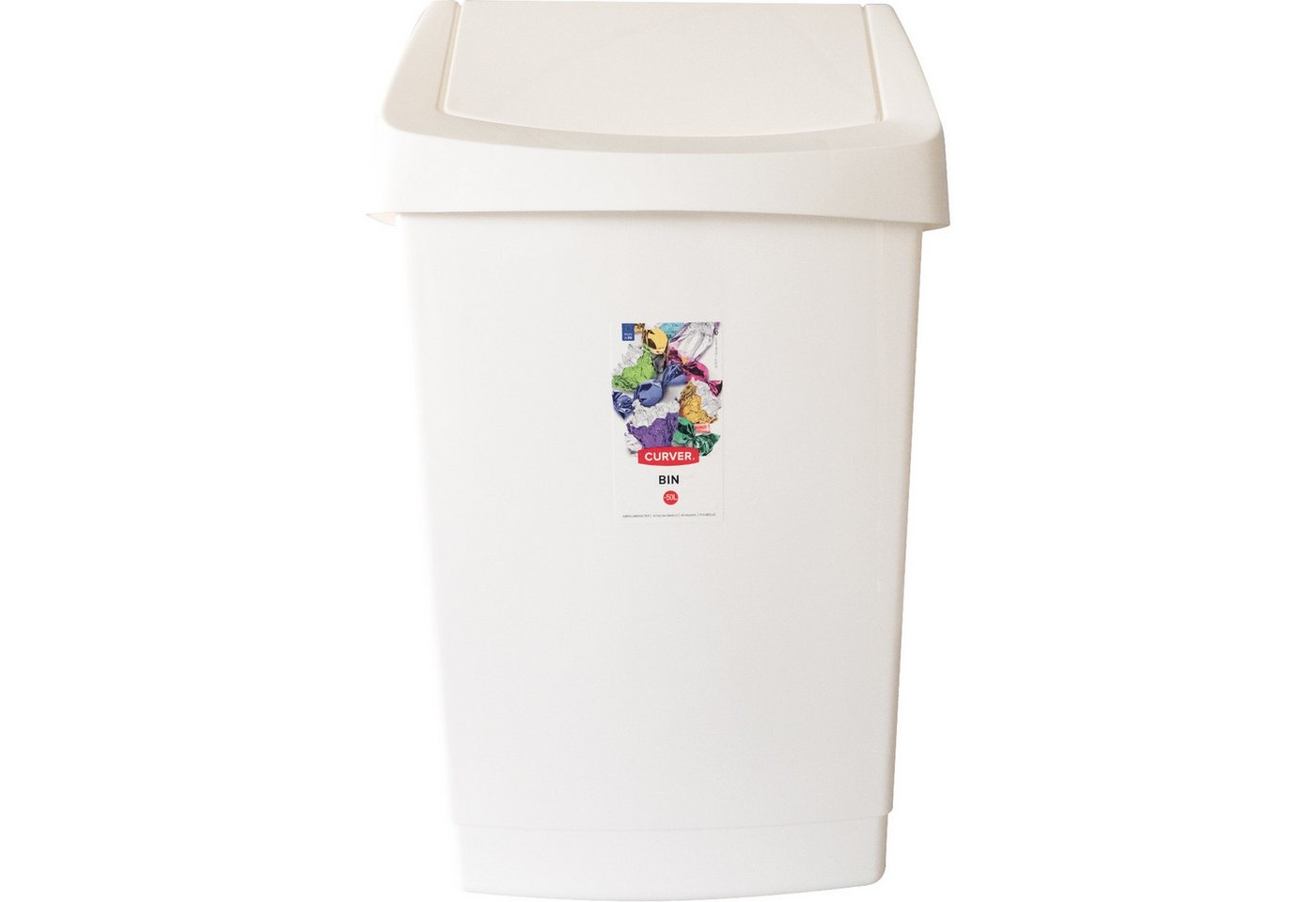 Curver Mülleimer Abfalleimer Click-It 50 Liter weiß Nr. 10001684 von Curver