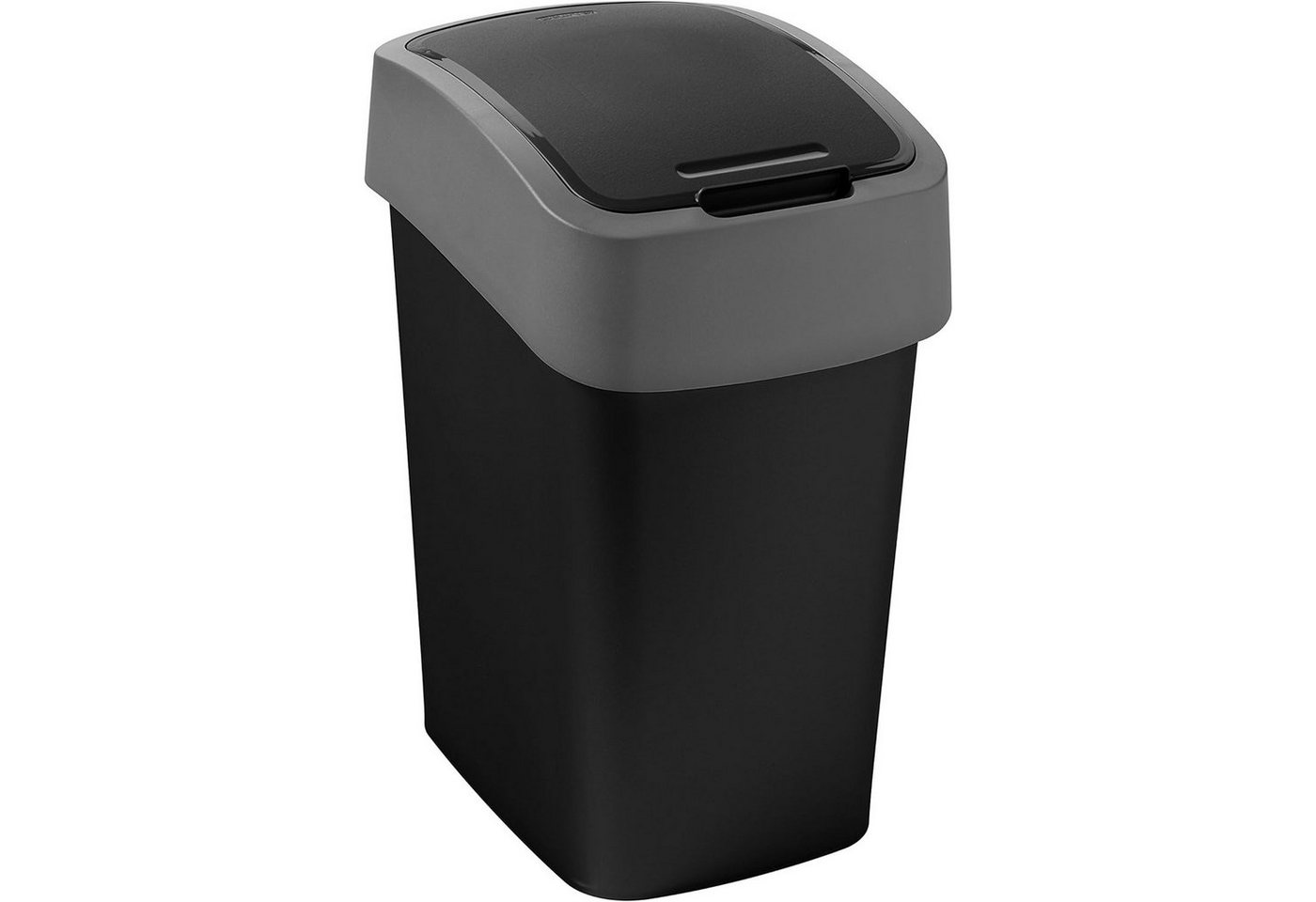 Curver Mülleimer Curver Mehrzweck-Abfallbehälter Mülleimer Flip 25L in schwarz/grau von Curver