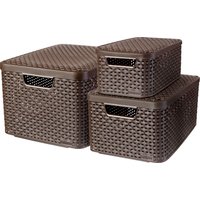 Curver Organizer "Style Box L+M+S", (Set, 3 St.) von Curver