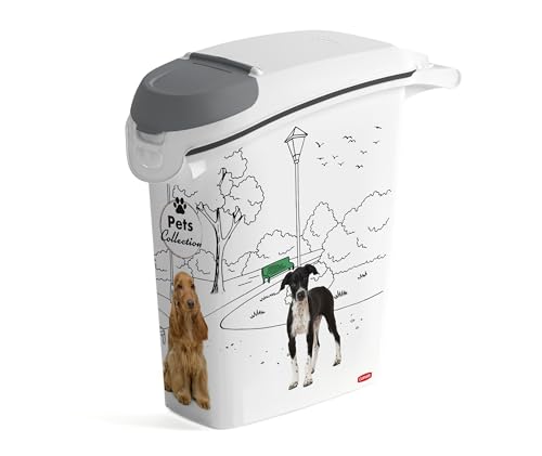Curver PetLife Futter-Container 10 kg / 23L Trockenfutterbehälter für Hunde 23,5x49,7x50,30cm von Keter