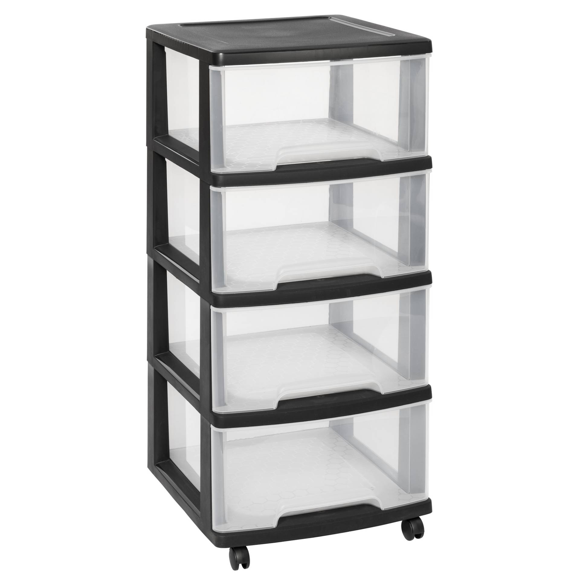 Curver Schubladenturm 'Essentials' auf Rollen mit 4 Schubladen 39 x 86 x 37 cm von Curver