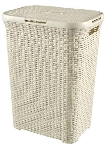 Curver Style 60L Wäschebox, Plastik, Creme, 44.8 x 34.1 x 61.5 cm von Curver