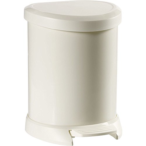 Curver Treteimer Deco 5L in weiß, Plastik, 24.6 x 21 x 27.7 cm Curver Treteimer Deco 5L in weiß, Plastik, 24.6 x 21 x 27.7 cm von Curver