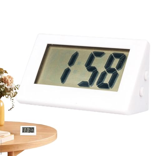 Cushangty Kleine Uhren für den Schreibtisch, Batterie-Schreibtischuhr,Reiseuhr Schreibtischuhren Timer - Digitale kleine Uhr, tragbares Desktop-Ornament, elektrische Uhren für Klassenzimmerbedarf, Cushangty Kleine Uhren für den Schreibtisch, Batterie-Schreibtischuhr,Reiseuhr Schreibtischuhren Timer - Digitale kleine Uhr, tragbares Desktop-Ornament, elektrische Uhren für Klassenzimmerbedarf, von Cushangty