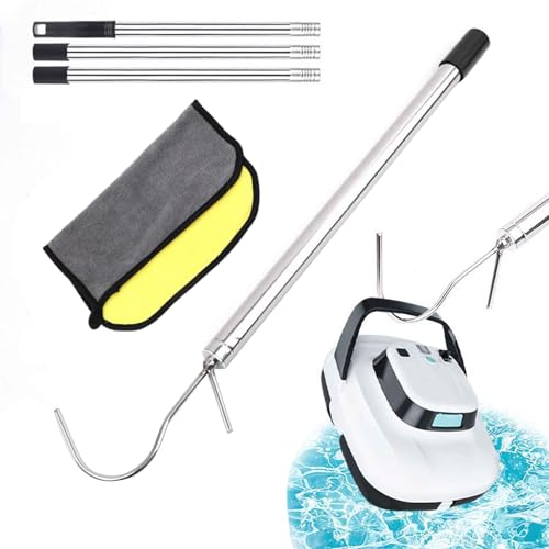 Cushangty Poolstaubsauger Haken | Robustes Poolreiniger Haken Set | Zubehör Zur Reinigung Und Entfernung Von Schmutz Unter Wasser Mit Abstreif-Funktion von Cushangty