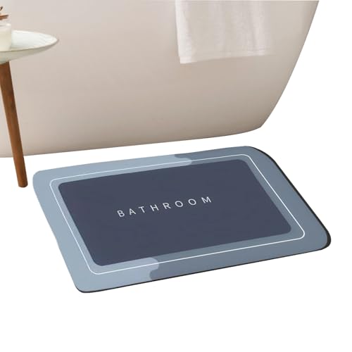 Cushangty Saugfähige Matte | Absorbierende Duschmatte - Wasserdichter Schnelltrocknender Waschbarer Kieselgur-Teppich Für Garage Küche von Cushangty
