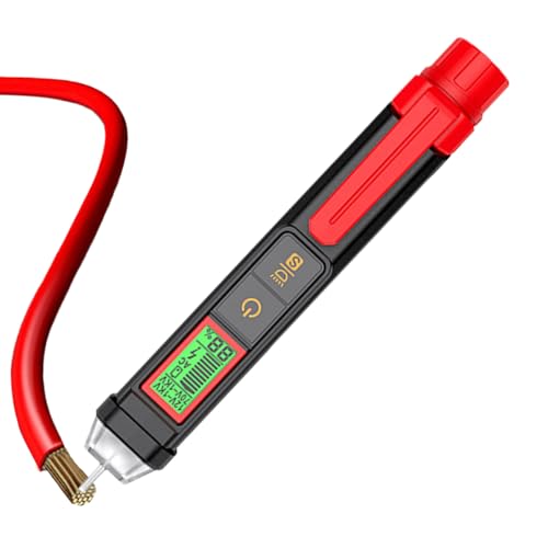Cushangty Spannungsprüfer | Präziser Detektorstift für Stromkreise,Kompaktes Elektro-Testgerät Mit LCD-Digitaldisplay Für Haushalt Und Industrielle Anwendungen Cushangty Spannungsprüfer | Präziser Detektorstift für Stromkreise,Kompaktes Elektro-Testgerät Mit LCD-Digitaldisplay Für Haushalt Und Industrielle Anwendungen von Cushangty