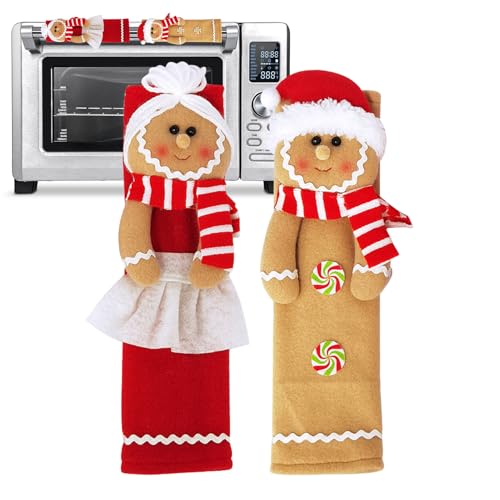Cushangty Weihnachts Knopfabdeckungen Für Schränke,Wiederverwendbare Türgriff Schutzbezüge Für Kühlschrank - Niedliche Dekoration Handschuhe Für Geschirrspüler Mikrowellen Küche Haushalt Cushangty Weihnachts Knopfabdeckungen Für Schränke,Wiederverwendbare Türgriff Schutzbezüge Für Kühlschrank - Niedliche Dekoration Handschuhe Für Geschirrspüler Mikrowellen Küche Haushalt von Cushangty